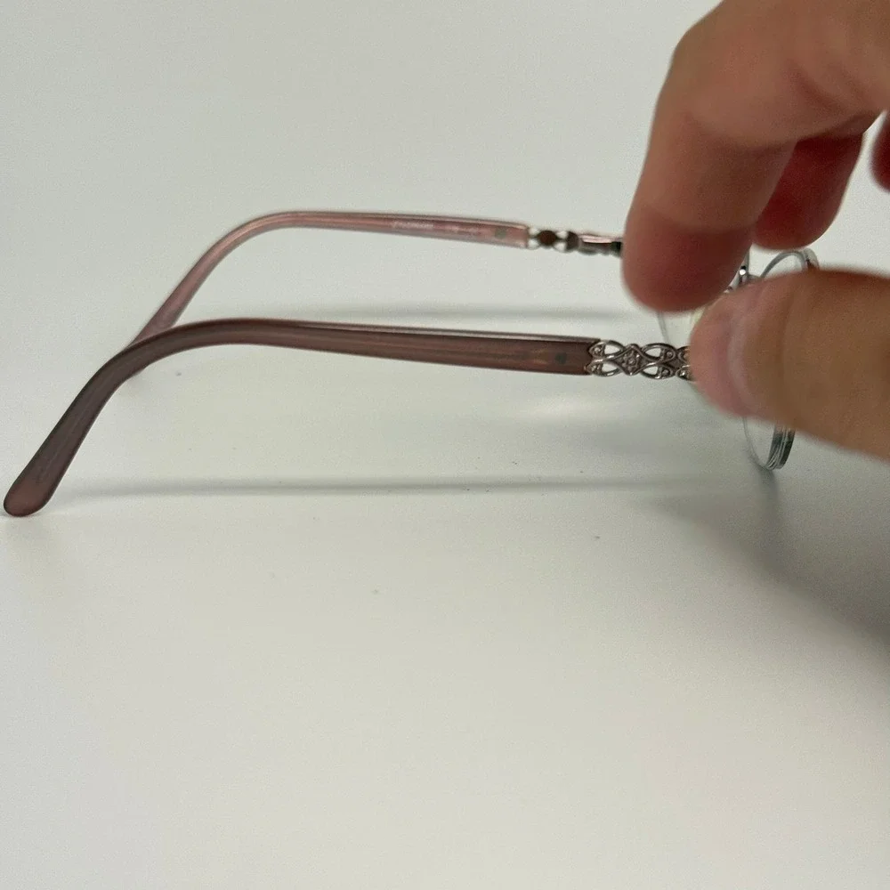 Sophia Loren Zyloware M259 Rose Gold Semi Rimless Oval Eyeglass Frames 54-18-135